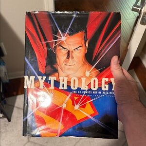 Alex Ross DC Comics Mythology Art Book with Red and Blue Cover